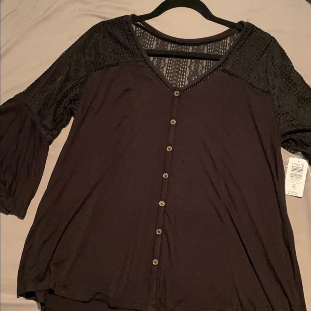 Torrid 00 Super Soft Lace Top